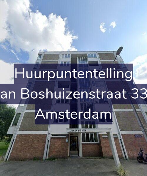 Foto gevel Huurpuntentelling voor Van Boshuizenstraat 337, Amsterdam