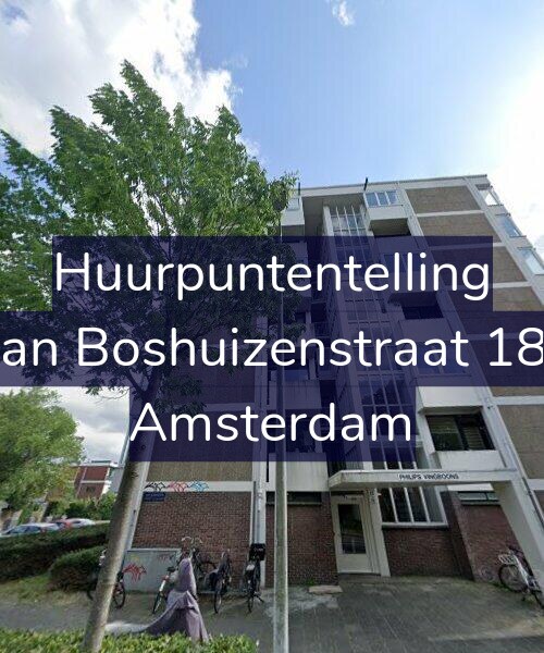 Foto gevel Huurpuntentelling voor Van Boshuizenstraat 189, Amsterdam