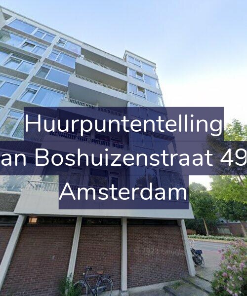 Foto gevel Huurpuntentelling voor Van Boshuizenstraat 499, Amsterdam