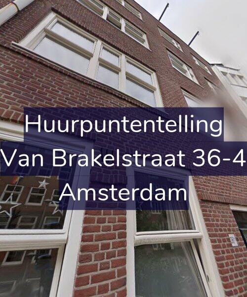 Foto gevel Huurpuntentelling voor Van Brakelstraat 36-4, Amsterdam