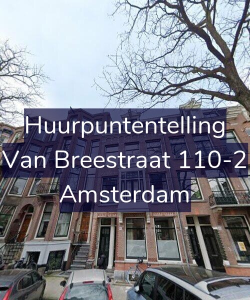 Foto gevel Huurpuntentelling voor Van Breestraat 110-2, Amsterdam