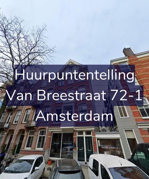Foto gevel Huurpuntentelling voor Van Breestraat 72-1, Amsterdam