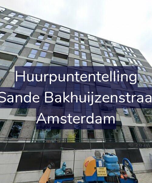 Foto gevel Huurpuntentelling voor Van de Sande Bakhuijzenstraat 2-D10, Amsterdam