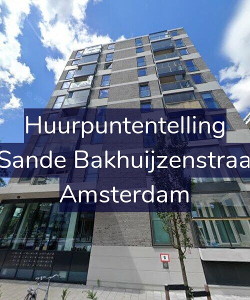 Foto gevel Huurpuntentelling voor Van de Sande Bakhuijzenstraat 2-C12, Amsterdam