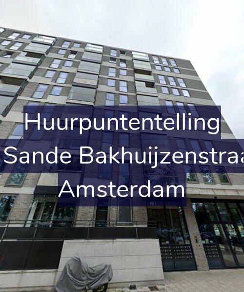 Foto gevel Huurpuntentelling voor Van de Sande Bakhuijzenstraat 2-G2, Amsterdam