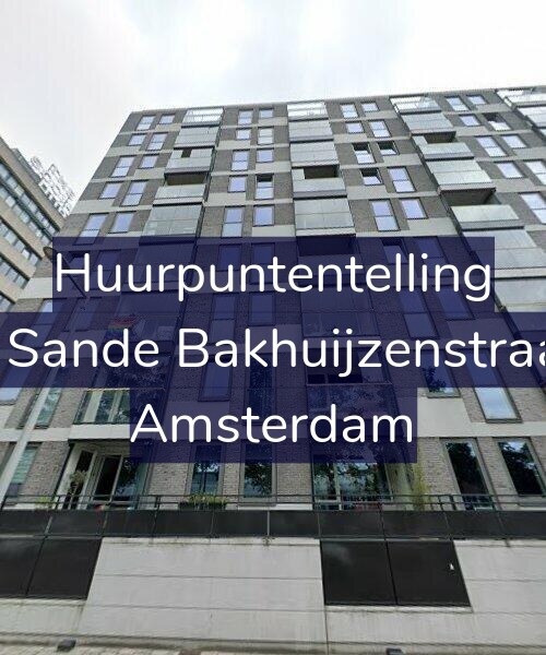 Foto gevel Huurpuntentelling voor Van de Sande Bakhuijzenstraat 2-A3, Amsterdam