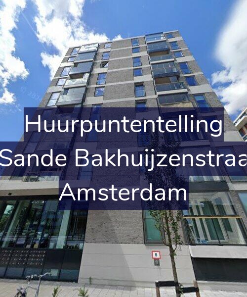 Foto gevel Huurpuntentelling voor Van de Sande Bakhuijzenstraat 2-F12, Amsterdam