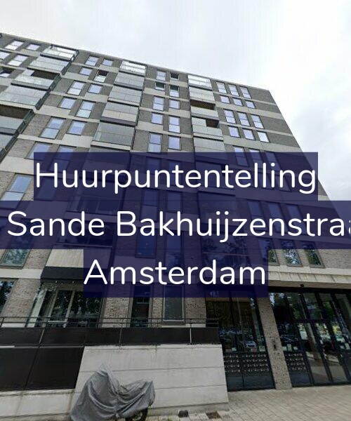 Foto gevel Huurpuntentelling voor Van de Sande Bakhuijzenstraat 2-E2, Amsterdam
