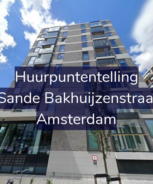 Foto gevel Huurpuntentelling voor Van de Sande Bakhuijzenstraat 2-D11, Amsterdam