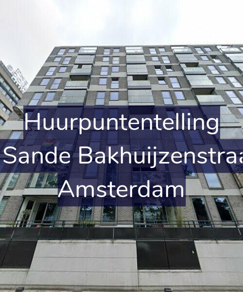 Foto gevel Huurpuntentelling voor Van de Sande Bakhuijzenstraat 2-D8, Amsterdam