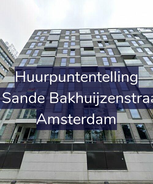 Foto gevel Huurpuntentelling voor Van de Sande Bakhuijzenstraat 2-G8, Amsterdam