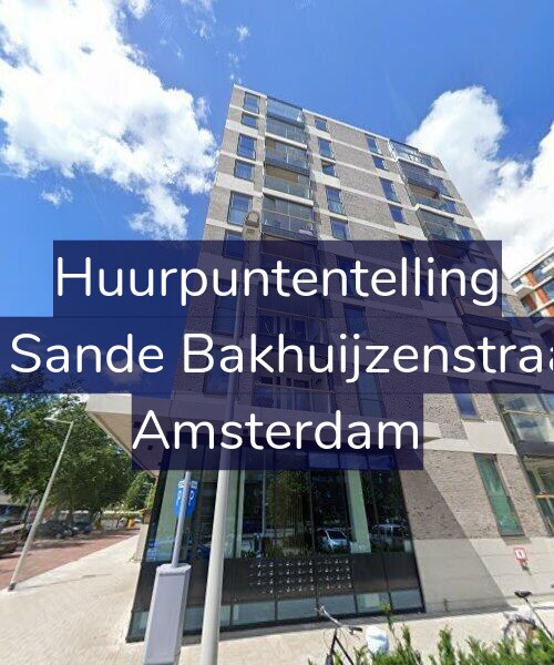 Foto gevel Huurpuntentelling voor Van de Sande Bakhuijzenstraat 2-K1, Amsterdam