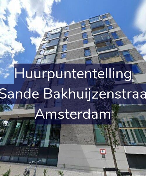 Foto gevel Huurpuntentelling voor Van de Sande Bakhuijzenstraat 2-K12, Amsterdam