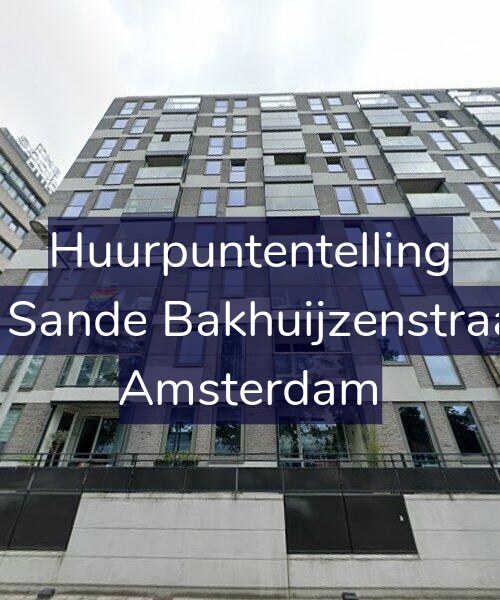 Foto gevel Huurpuntentelling voor Van de Sande Bakhuijzenstraat 2-B5, Amsterdam