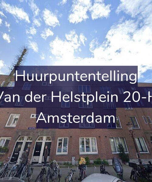 Foto gevel Huurpuntentelling voor Van der Helstplein 20-H, Amsterdam