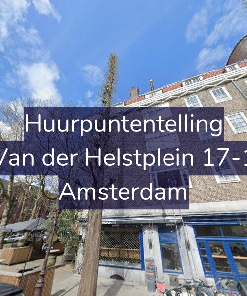 Foto gevel Huurpuntentelling voor Van der Helstplein 17-1, Amsterdam