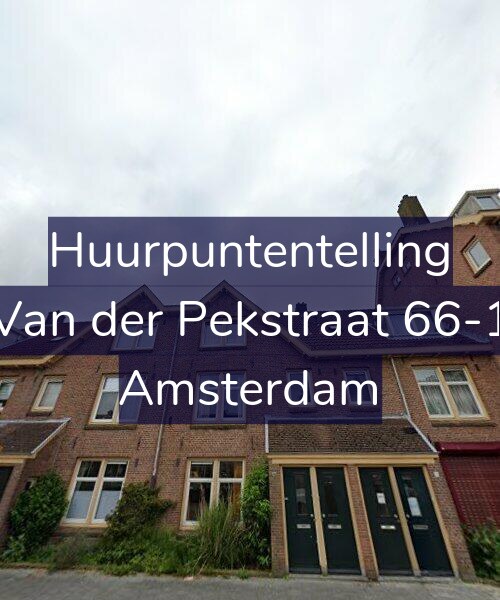 Foto gevel Huurpuntentelling voor Van der Pekstraat 66-1, Amsterdam