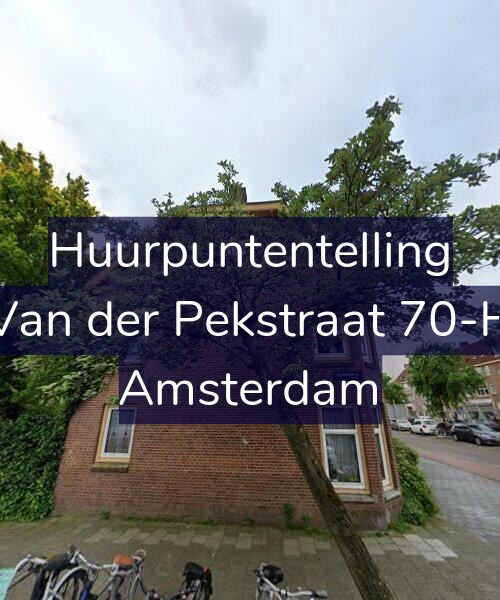 Foto gevel Huurpuntentelling voor Van der Pekstraat 70-H, Amsterdam