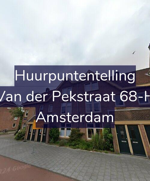Foto gevel Huurpuntentelling voor Van der Pekstraat 68-H, Amsterdam