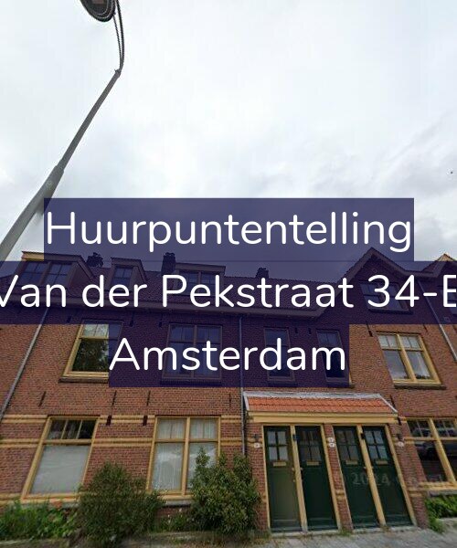 Foto gevel Huurpuntentelling voor Van der Pekstraat 34-B, Amsterdam