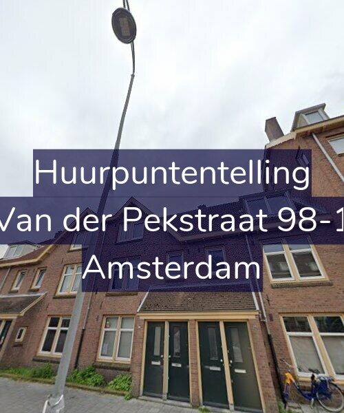 Foto gevel Huurpuntentelling voor Van der Pekstraat 98-1, Amsterdam
