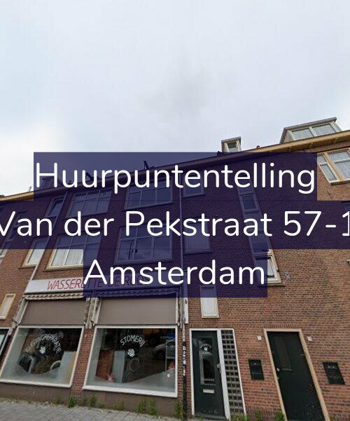 Foto gevel Huurpuntentelling voor Van der Pekstraat 57-1, Amsterdam