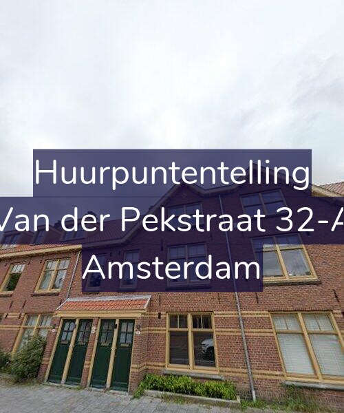 Foto gevel Huurpuntentelling voor Van der Pekstraat 32-A, Amsterdam