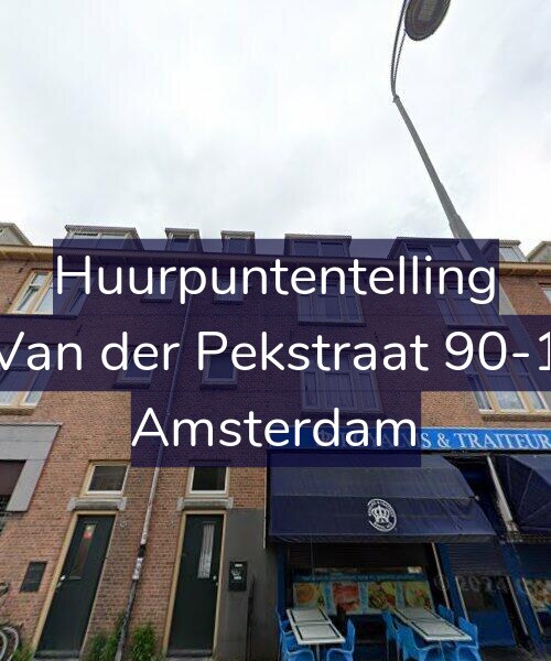 Foto gevel Huurpuntentelling voor Van der Pekstraat 90-1, Amsterdam