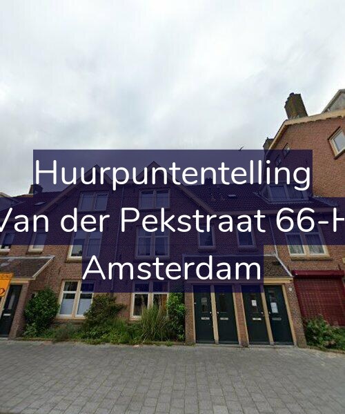 Foto gevel Huurpuntentelling voor Van der Pekstraat 66-H, Amsterdam
