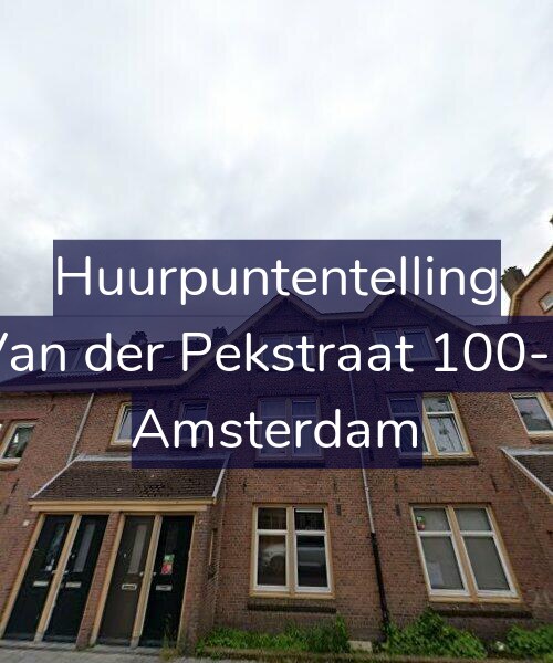 Foto gevel Huurpuntentelling voor Van der Pekstraat 100-1, Amsterdam