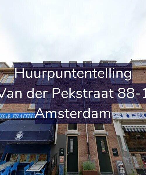 Foto gevel Huurpuntentelling voor Van der Pekstraat 88-1, Amsterdam
