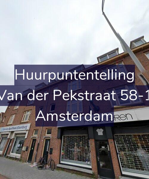 Foto gevel Huurpuntentelling voor Van der Pekstraat 58-1, Amsterdam