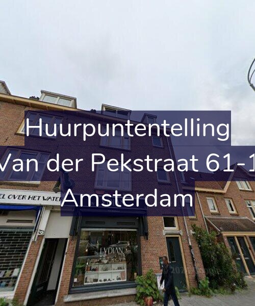 Foto gevel Huurpuntentelling voor Van der Pekstraat 61-1, Amsterdam