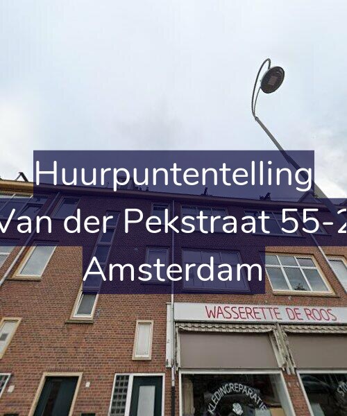 Foto gevel Huurpuntentelling voor Van der Pekstraat 55-2, Amsterdam