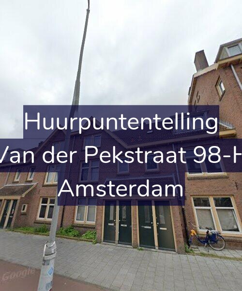 Foto gevel Huurpuntentelling voor Van der Pekstraat 98-H, Amsterdam