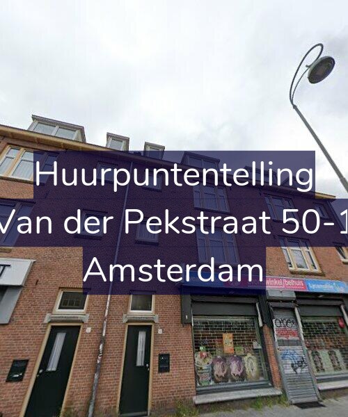 Foto gevel Huurpuntentelling voor Van der Pekstraat 50-1, Amsterdam