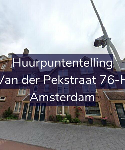 Foto gevel Huurpuntentelling voor Van der Pekstraat 76-H, Amsterdam
