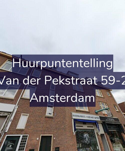 Foto gevel Huurpuntentelling voor Van der Pekstraat 59-2, Amsterdam
