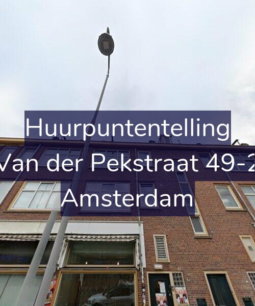 Foto gevel Huurpuntentelling voor Van der Pekstraat 49-2, Amsterdam