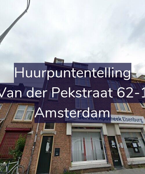 Foto gevel Huurpuntentelling voor Van der Pekstraat 62-1, Amsterdam