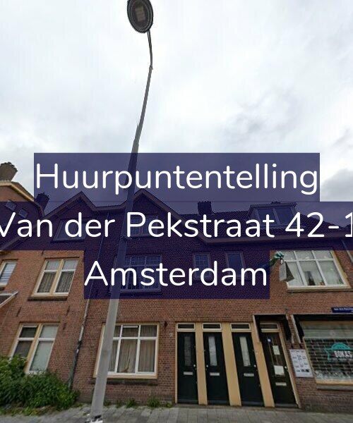 Foto gevel Huurpuntentelling voor Van der Pekstraat 42-1, Amsterdam