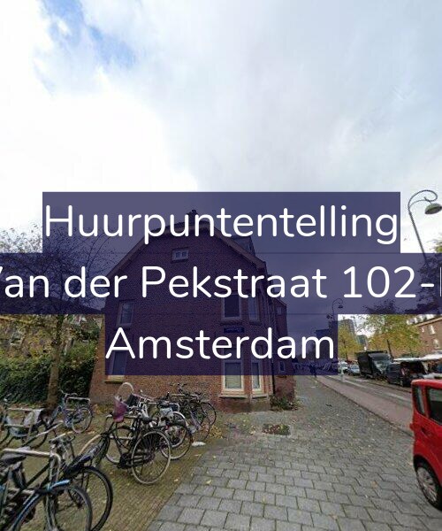 Foto gevel Huurpuntentelling voor Van der Pekstraat 102-H, Amsterdam