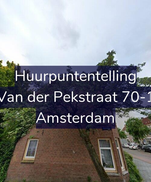 Foto gevel Huurpuntentelling voor Van der Pekstraat 70-1, Amsterdam
