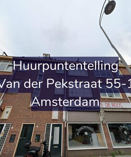 Foto gevel Huurpuntentelling voor Van der Pekstraat 55-1, Amsterdam
