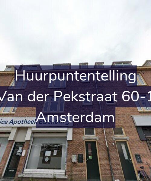 Foto gevel Huurpuntentelling voor Van der Pekstraat 60-1, Amsterdam