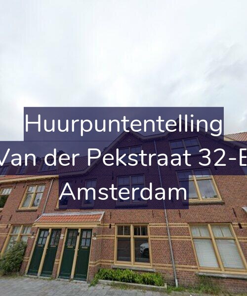 Foto gevel Huurpuntentelling voor Van der Pekstraat 32-B, Amsterdam