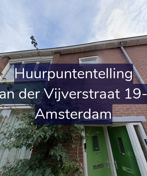 Foto gevel Huurpuntentelling voor Van der Vijverstraat 19-H, Amsterdam