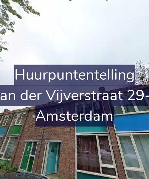 Foto gevel Huurpuntentelling voor Van der Vijverstraat 29-1, Amsterdam