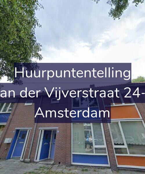 Foto gevel Huurpuntentelling voor Van der Vijverstraat 24-1, Amsterdam