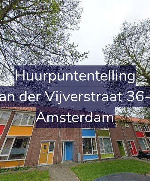 Foto gevel Huurpuntentelling voor Van der Vijverstraat 36-H, Amsterdam